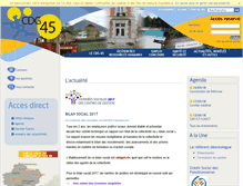 Tablet Screenshot of cdg45.fr